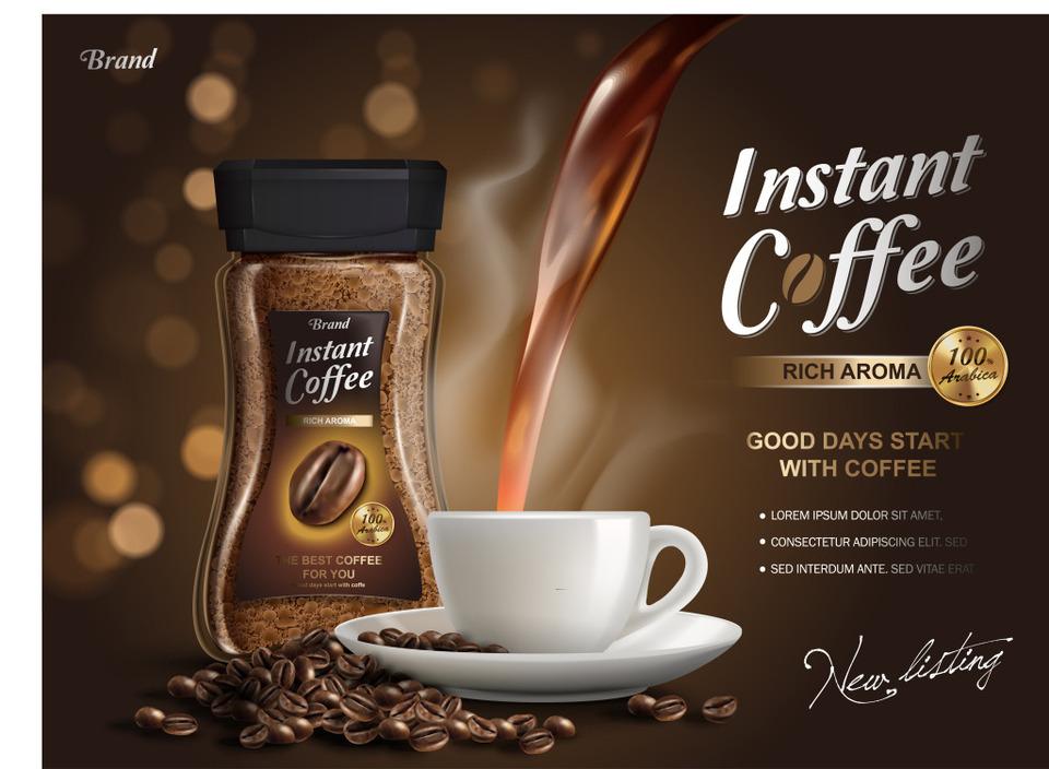 香浓咖啡 商业插画中的味觉艺术