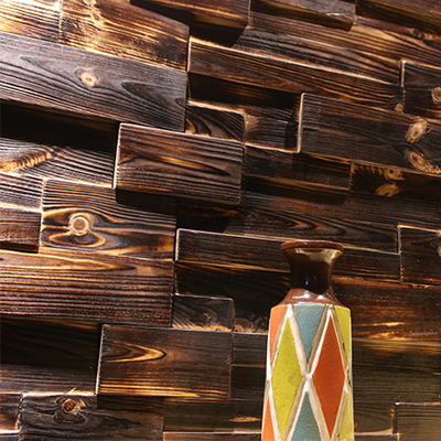 几何图马赛克定制 打造咖啡主题的硬包背景墙艺术